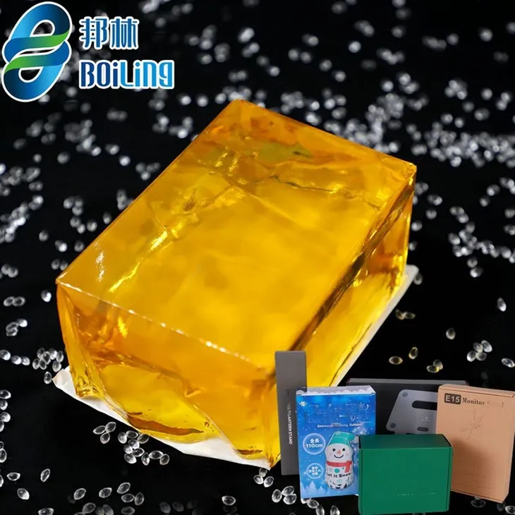 Posicionamento de adesivo hot melt para montagem de caixa